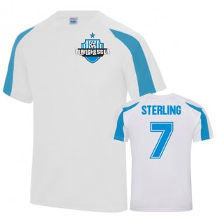 Raheem Sterling Man City Sports Training Jersey (White)