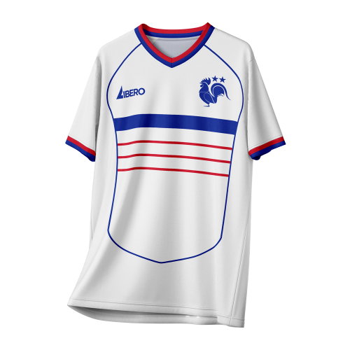France 1998 Away Vintage Style Concept Shirt Adult Short Sleeve