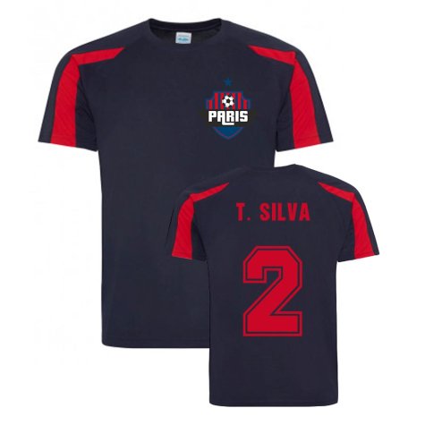 Thiago Silva Paris Sports Training Jersey (Navy)