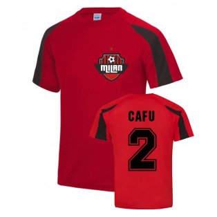 Cafu Milan Sport Training Jersey (Red)
