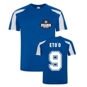 Samuel Eto\'o Inter Milan Sports Training Jersey (Blue)