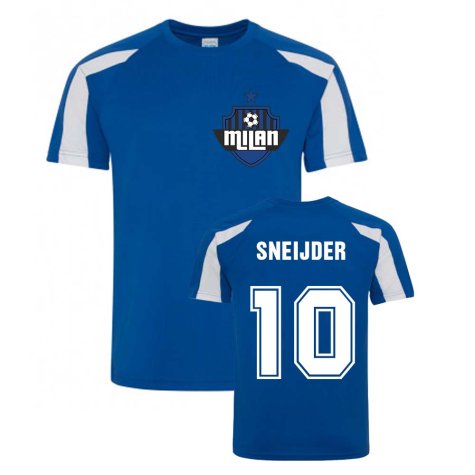 Wesley Sneijder Inter Milan Sports Training Jersey (Blue)