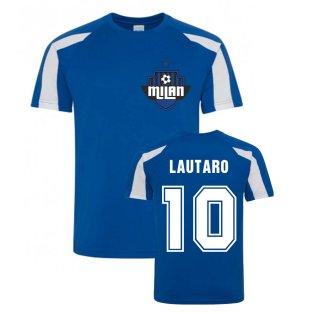 Lautaro Martinez Milan Sport Training Jersey (Blue)