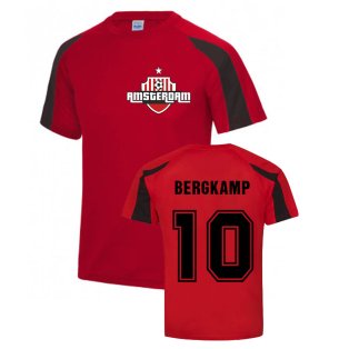 Dennis Bergkamp Ajax Sports Training Jersey (Red)