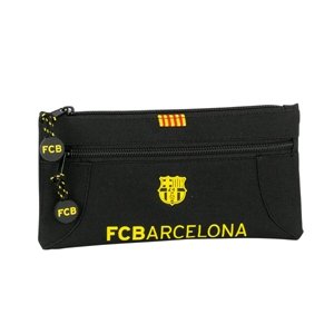 Barcelona Pencil Case With Two Zippers (Black)