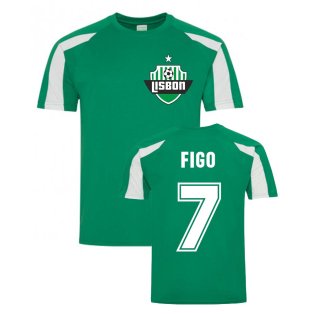 Luis Figo Lisbon Sports Training Jersey (Green)