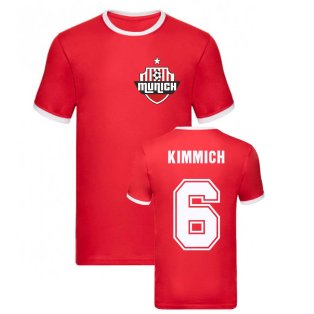 Joshua Kimmich Bayern Munich Ringer Tee (Red)