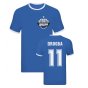 Didier Drogba Ringer TShirt (Blue)