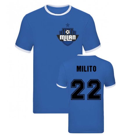 Diego Milito Milan Ringer Tee (Blue)