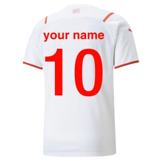2021-2022 Switerland Away Shirt (Your Name)