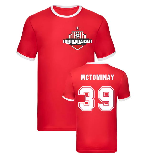 Scott McTominay Manchester Ringer Tee (Red)