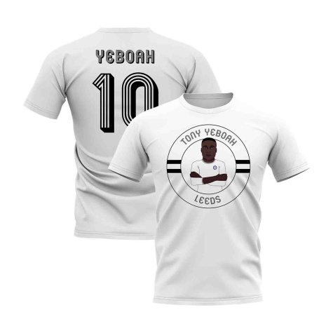 Tony Yeboah Leeds Illustration T-Shirt (White)