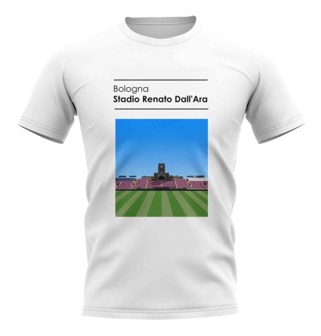 Stadio Renato Dall\'Ara Bolgna Stadium T-Shirt (White)