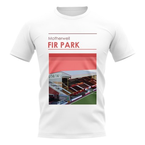 Fir Park Motherwell Stadium T-Shirt (White)