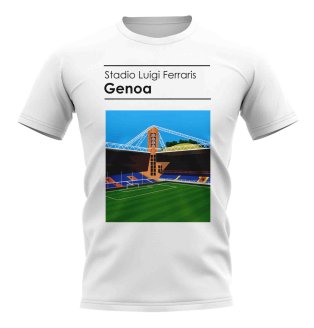 Stadio Luigi Ferraris Genoa Stadium T-Shirt (White)