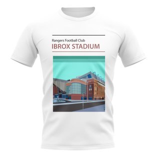 Ibrox Stadium Rangers Football Club Stadium T-Shirt (White)