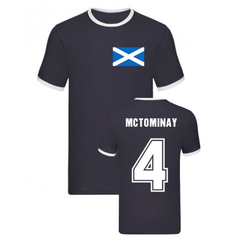 Scott McTominay Scotland Ringer Tee (Navy)