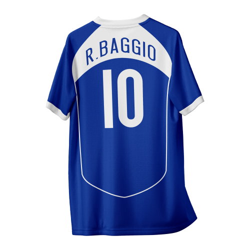 Roberto Baggio 10 Italy 1990 Vintage Style Concept Shirt Kids Short Sleeve