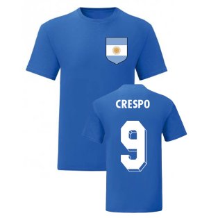 Hernan Crespo Argentina National Hero Tee (Blue)