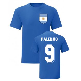 Martin Palermo Argentina National Hero Tee (Blue)