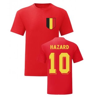 Eden Hazard Belgium National Hero Tee\'s (Red)