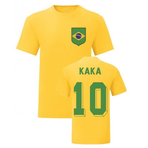 Kaka Brazil National Hero Tee\'s (Yellow)