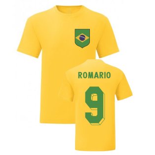 Romario Brazil National Hero Tee\'s (Yellow)