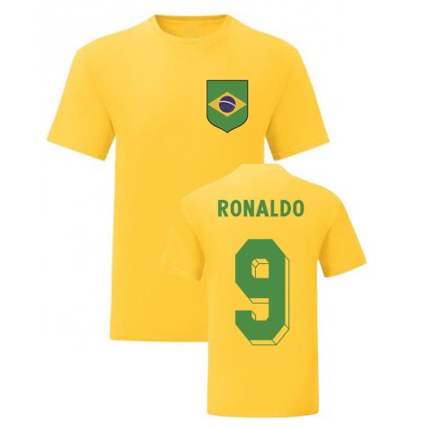 Ronaldo Brazil National Hero Tee\'s (Yellow)
