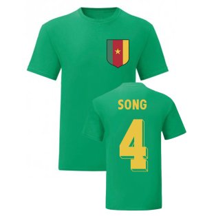 Rigobert Song Cameroon National Hero Tee (Green)