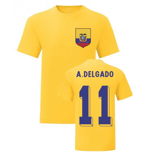 Agustin Delgado Ecuador National Hero Tee (Yellow)  Agustin Delgado Ecuador National Hero Tee (Yellow)