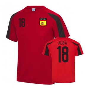 Spain Sports Training Jersey (Alba 18)