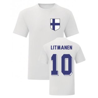 Jari Litmanen Finland National Hero Tee (White)