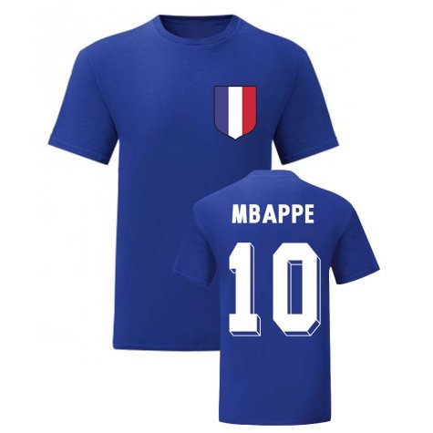 Kylian Mbappe France National Hero Tee\'s (Blue)