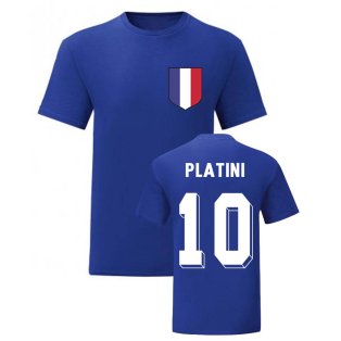 Michel Platini France National Hero Tee\'s (Blue)