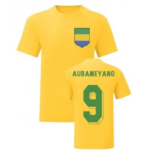 Pierre-Emerick Aubameyang Gabon National Hero Tee (Yellow)