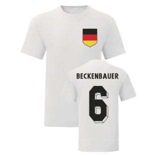 Franz Beckenbauer Germany National Hero Tees\'s (White)