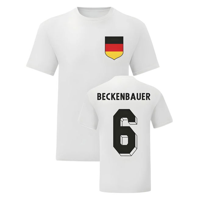 Franz Beckenbauer Germany National Hero Tees\'s (White)
