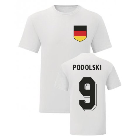 Lukas Podolski Germany National Hero Tee\'s (White)
