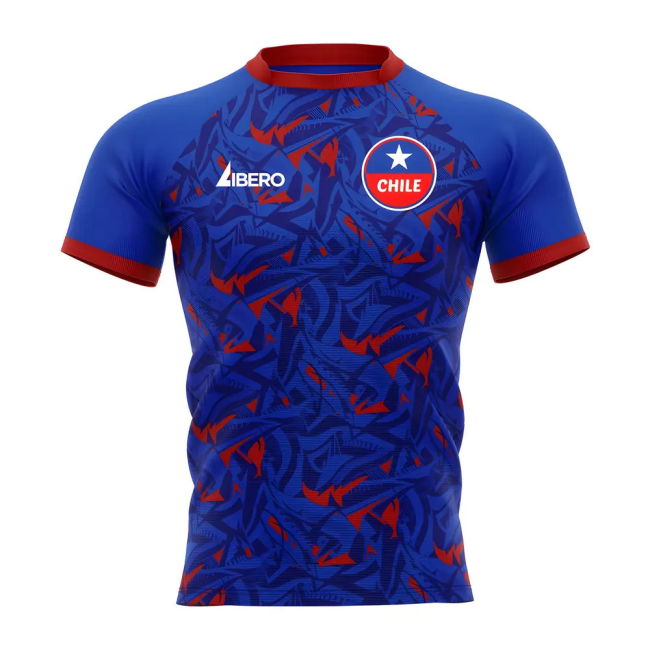 2025-2026 Chile Home Rugby Concept Shirt Adult Short Sleeve