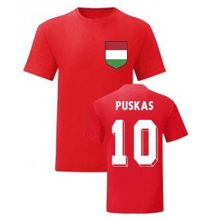 Ferenc Puskas Hungary National Hero Tee (Red)