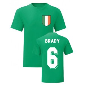 Liam Brady Ireland National Hero Tee (Green)