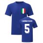 Fabio Cannavaro Italy National Hero Tee\'s (Blue)