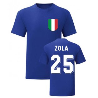 Gianfranco Zola Italy National Hero Tee\'s (Blue)