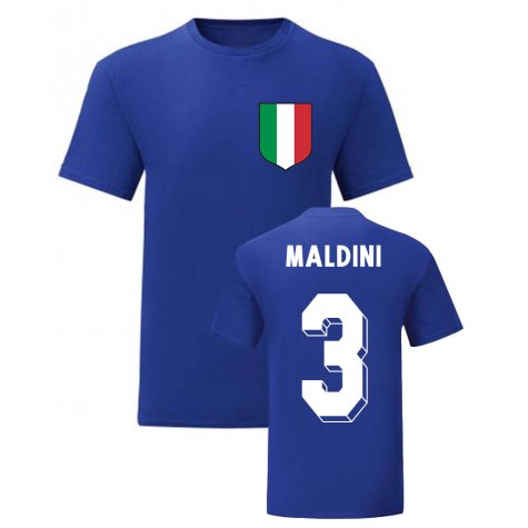 Paolo Maldini Italy National Hero Tee\'s (Blue)