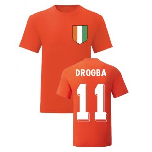 Didier Drogba Ivory Coast National Hero Tee (Orange)