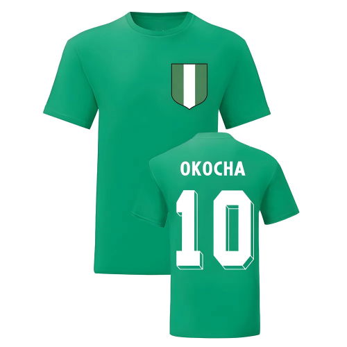 Jay Jay Okocha Nigeria National Hero Tee (Green)