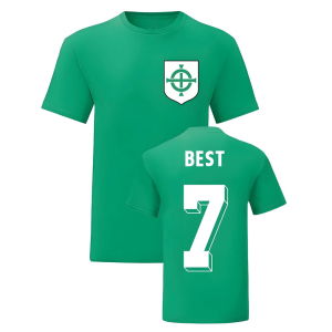 George Best Northern Ireland National Hero Tee (Green)