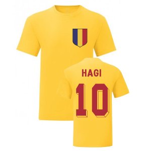 Gheorghe Hagi Romania National Hero Tee (Yellow)