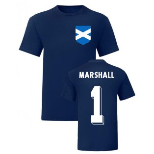 David Marshall Scotland National Hero Tee (Navy)