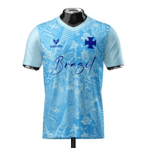 Brazil DNA Sky Blue Concept Football Jersey (Wolvate) Adult Short Sleeve